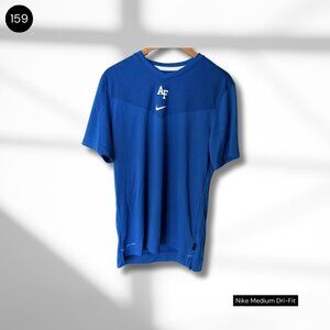 Nike Dri-FIT T-Shirt | Medium | Blue Athletic Top (Air Force Design)